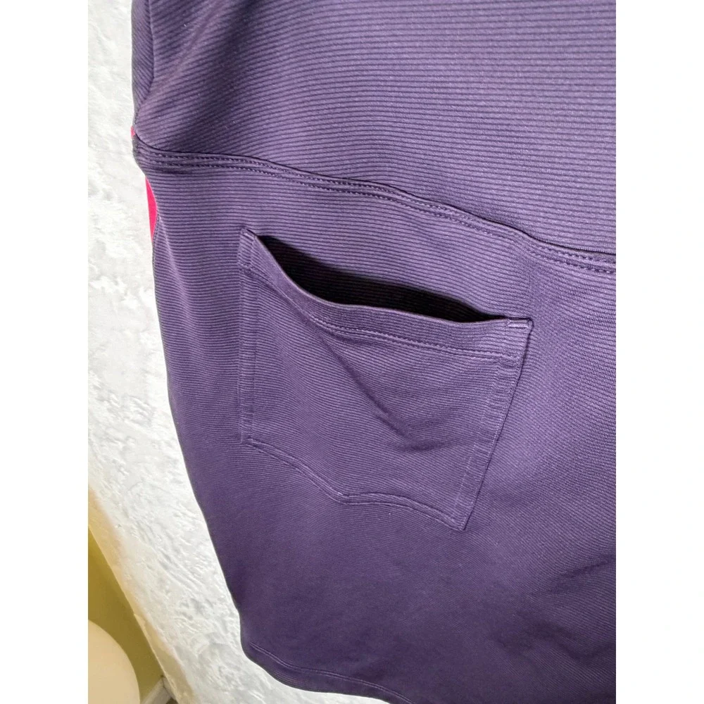 Nike Golf Tour Performance Dri-FIT Skort Purple Pink Stripe Womens XL